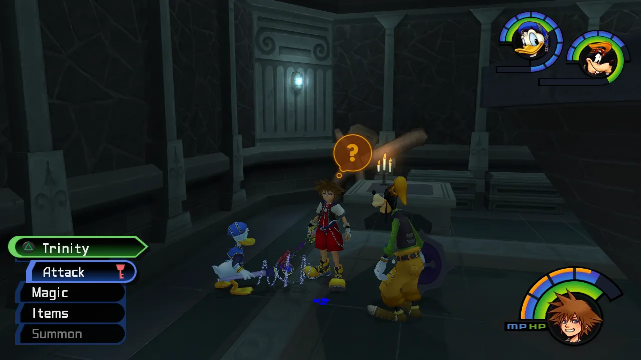 Hollow Bastion Dungeon Blue Trinity